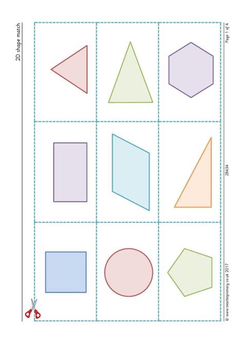 2d Shape Match Ks2 Geometry 2 D Shapes Primary Resources 2d Shapes - Primary Resources 2d Shapes