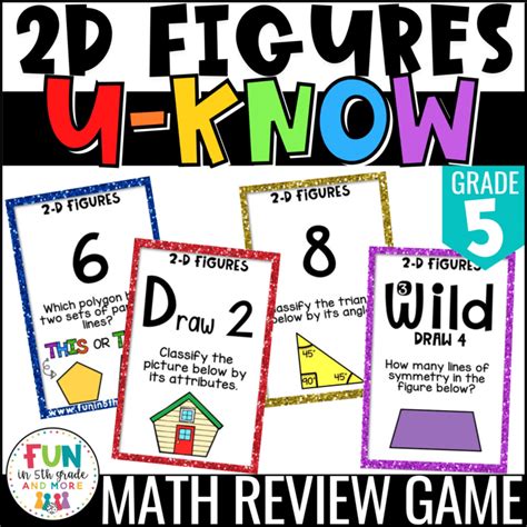 2d Shapes Game U Know Math Review Game 5th Grade Math Shapes - 5th Grade Math Shapes