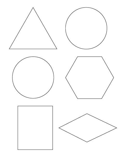 2d Shapes To Cut Out   Printable Shapes 2d And 3d Math Salamanders - 2d Shapes To Cut Out