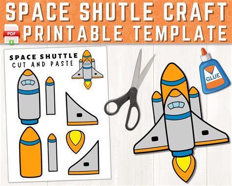 Read Online 2D Space Shuttle Paper Cut Out 