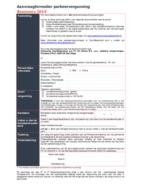 2e parkeervergunning den haag