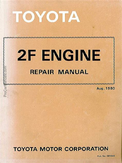 Read Online 2F Toyota Engine Specs File Type Pdf 