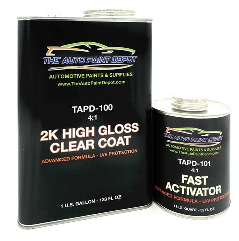 Automotive clear coats High Gloss Clear Coat 2K MCC HS Clear perfection  speed 5500 2:1 Gallon Clear Coat Medium Kit 