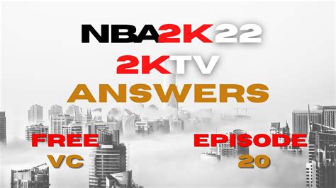 The 2K TV Episode 32 answers are: Vacation Days. Any. Smush Parker. Any. Any. 2 Hour 2XP Coin. Deck number 16. Power Up. San Diego. Eric Piatkowski. Nicolas Batum. Vote for the Top Play. MORE: NBA 2K22 2KTV episode answer guides. To answer the questions be sure to hit the correct button prompt. This ensures you lock in the answer.. 