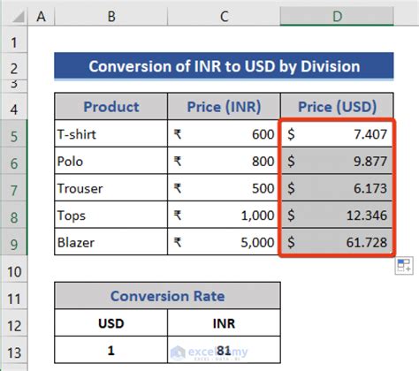 4 days ago · United States dollar to Indian rupee (USD to INR) Quickly and easily calculate foreign exchange rates with this free currency converter. = 0 INR. 1 United States dollar = 0 Indian rupee, 1 Indian ... . 