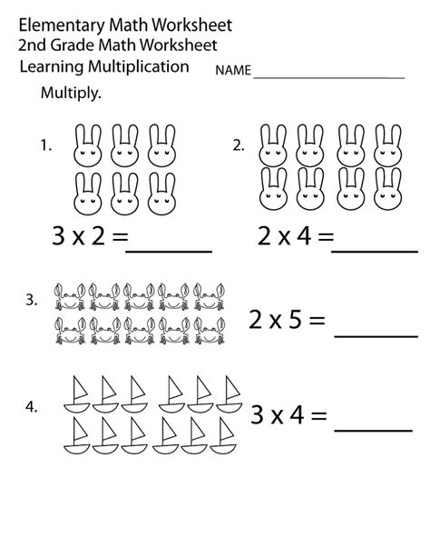 2nd Grade Beginner Multiplication Worksheets Worksheet Resume Examples