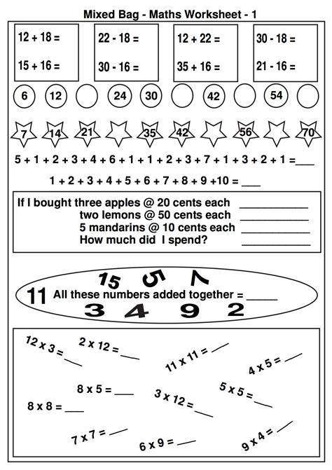 2nd Grade Math Printable Worksheet