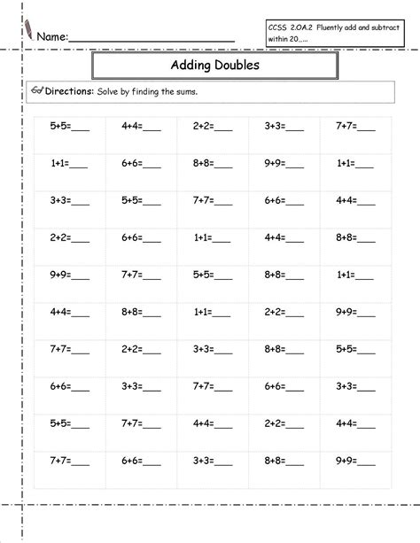 2nd Grade Math Printable Worksheets