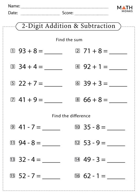 2nd Grade Math Worksheets & printables for your kids