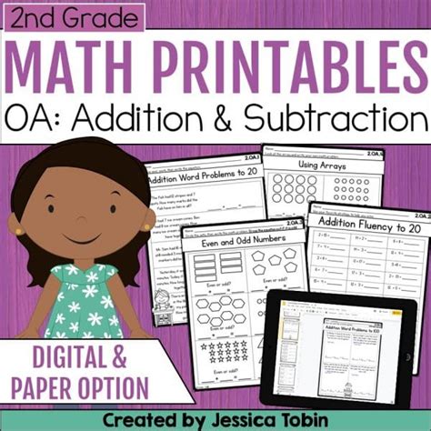 2nd Grade OA Math Worksheets Elementary Nest