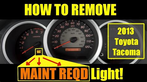 To reset the maintenance light on a Toyota Tacoma, turn the key to the “On” position without starting the engine and ensure the odometer is displayed. Press the …