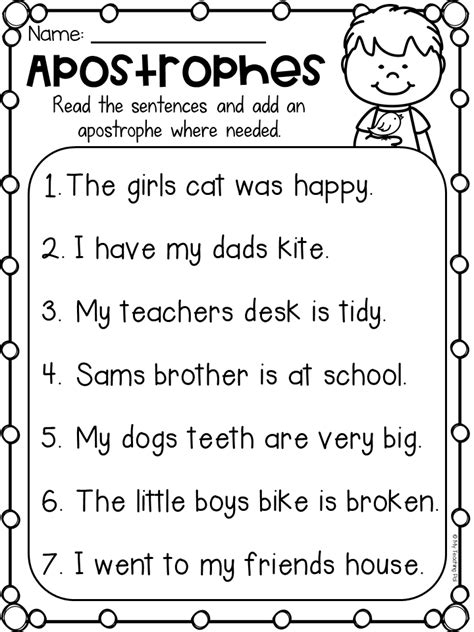2nd Grade Apostrophes Worksheets Learny Kids Apostrophe Worksheet Second Grade - Apostrophe Worksheet Second Grade