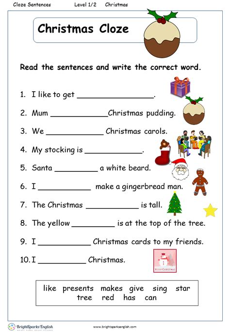 2nd Grade Christmas Grammar Worksheet   Christmas Grammar 10 Merry Worksheets Education Com - 2nd Grade Christmas Grammar Worksheet