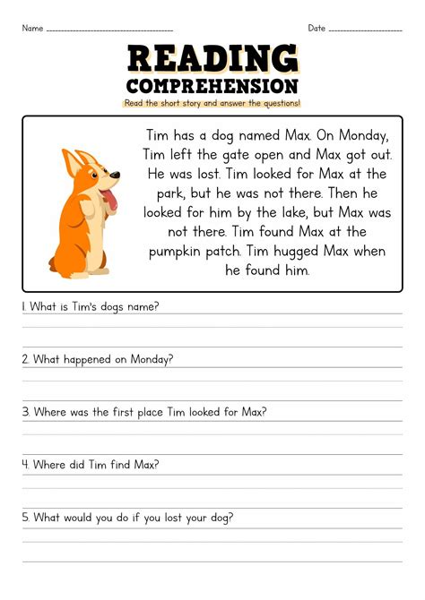 2nd Grade Comprehension Stories