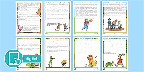 2nd Grade Fables Reading Comprehension Pack Twinkl Usa Fables And Folktales For 2nd Grade - Fables And Folktales For 2nd Grade
