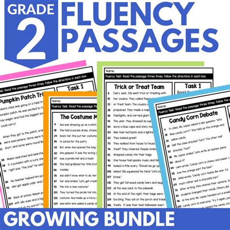 2nd Grade Fluency Folder