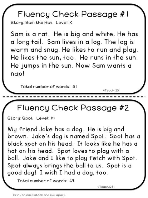 2nd Grade Fluency Passages Pdf Free Download On Fluency Paragraph Worksheet 7th Grade - Fluency Paragraph Worksheet 7th Grade