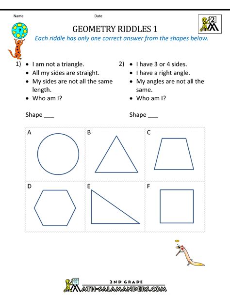 2nd Grade Geometry Worksheets Fifth Grade Geometry Shapes Worksheet - Fifth Grade Geometry Shapes Worksheet
