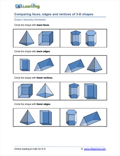 2nd Grade Geometry Worksheets K5 Learning 2d Shapes Second Grade Worksheet - 2d Shapes Second Grade Worksheet