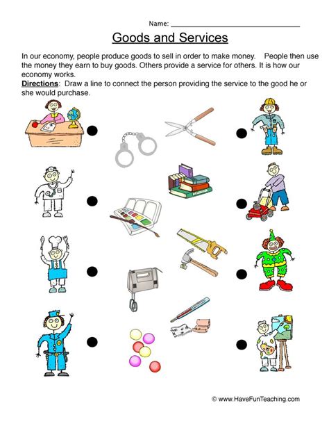 2nd Grade Goods And Services Activities And Economics Goods And Services 2nd Grade - Goods And Services 2nd Grade