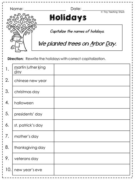 2nd Grade Language Arts Worksheets Tiny Teaching Shack 2nd Grade Language Arts Worksheet - 2nd Grade Language Arts Worksheet