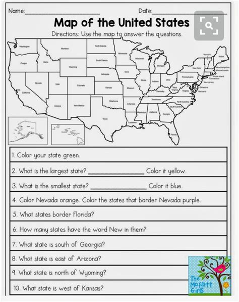 2nd Grade Maps Teachervision Florida Map Second Grade Worksheet - Florida Map Second Grade Worksheet