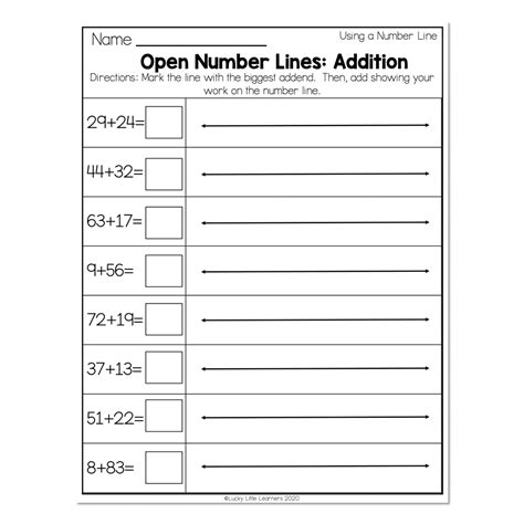 2nd Grade Math Addition Open Number Line 3 Adding On An Open Number Line - Adding On An Open Number Line