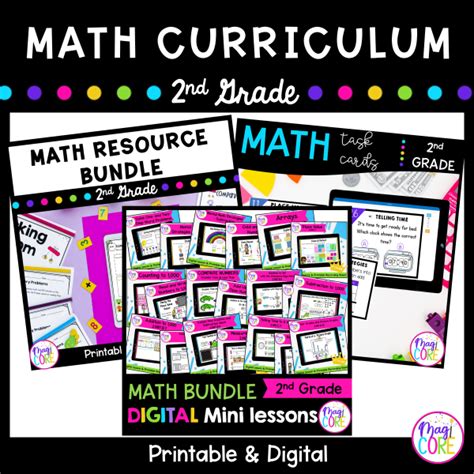 2nd Grade Math Curriculum Bundle Magicore Second Grade Core Curriculum Standards - Second Grade Core Curriculum Standards