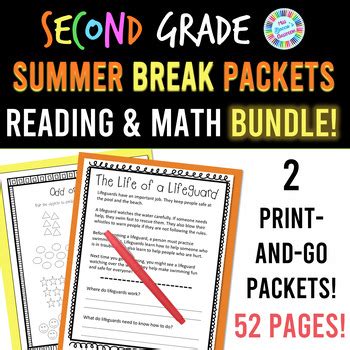2nd Grade Math Summer Packets