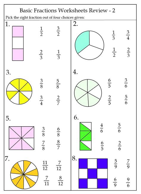 2nd Grade Math Worksheets Fractions K5 Learning 2 Grade Worksheet Math - 2 Grade Worksheet Math