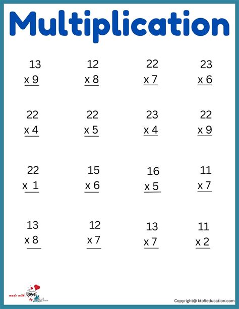 2nd Grade Multiplication Worksheets Multiplication Worksheets For Grade 2 - Multiplication Worksheets For Grade 2