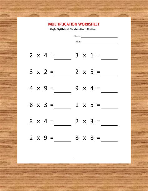 2nd Grade Multiplication Worksheets Teachervision 2nd Grade Multiplication Worksheet Printable - 2nd Grade Multiplication Worksheet Printable