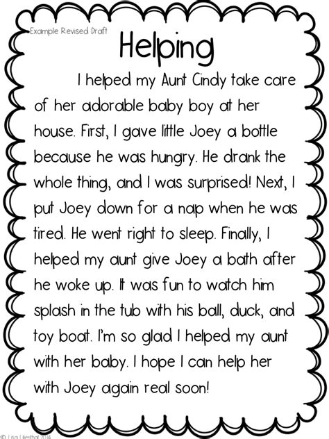 2nd Grade Personal Narrative Writing Free Download On Narrative Writing For Grade 1 - Narrative Writing For Grade 1