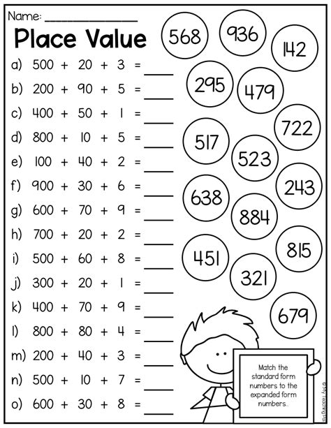 2nd Grade Place Value Worksheets Amp Free Printables Place Value Worksheet Second Grade - Place Value Worksheet Second Grade