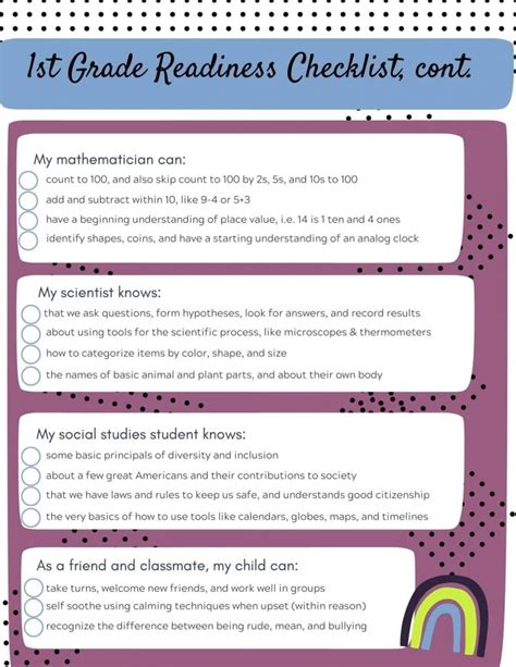2nd Grade Readiness Checklist Checklistcomplete Second Grade Readiness Checklist - Second Grade Readiness Checklist