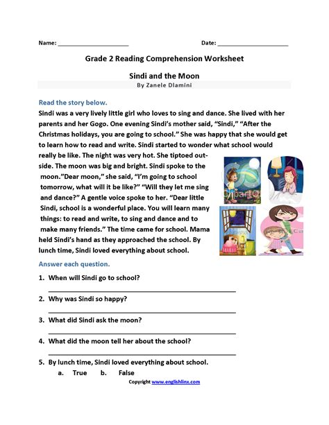 2nd Grade Reading Comprehension Worksheets Games4esl Questioning Reading 2nd Grade Worksheet - Questioning Reading 2nd Grade Worksheet