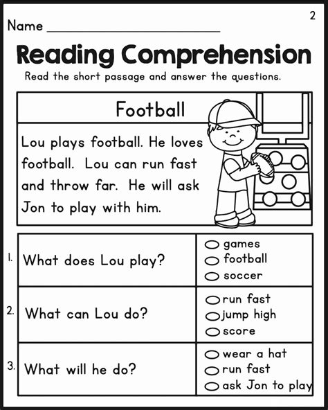 2nd Grade Reading Comprehension Worksheets Subject Worksheet 2nd Grade - Subject Worksheet 2nd Grade