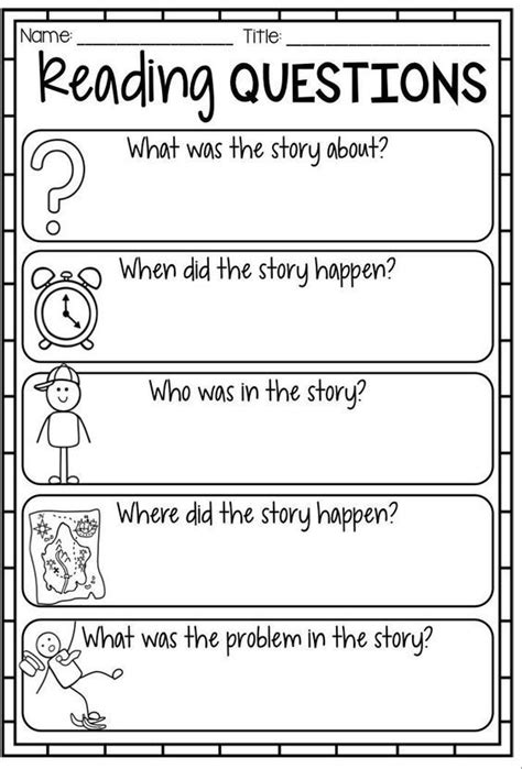 2nd Grade Reading Response Activities Printable Amp Digital Reading Response Questions For 2nd Grade - Reading Response Questions For 2nd Grade