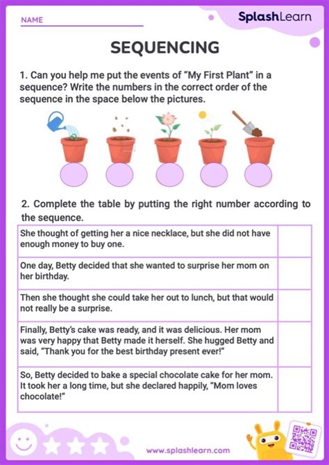 2nd Grade Sequence Of Events