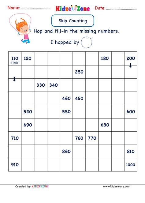 2nd Grade Skip Counting Worksheets K5 Learning Skip Counting Second Grade - Skip Counting Second Grade