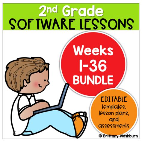 2nd Grade Software Lessons Bundle Computer Lab 2nd Grade Computer Lessons - 2nd Grade Computer Lessons