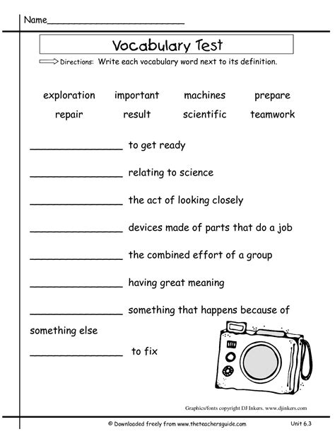 2nd Grade Vocabulary Worksheet Second Grade Vocabulary Worksheets - Second Grade Vocabulary Worksheets