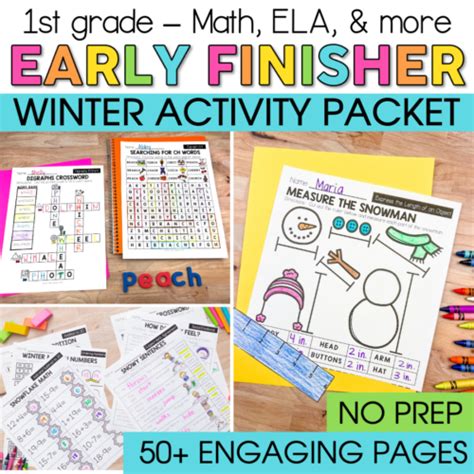 2nd Grade Winter Early Finishers Packet Lucky Little 2nd Grade Work Packets - 2nd Grade Work Packets