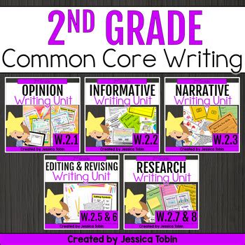 2nd Grade Writing Bundle Common Core Writing Lesson Second Grade Writing Prompts Common Core - Second Grade Writing Prompts Common Core