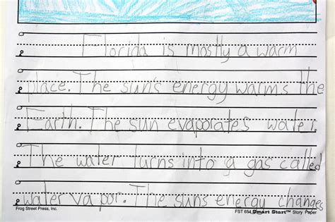 2nd Grade Writing Samples