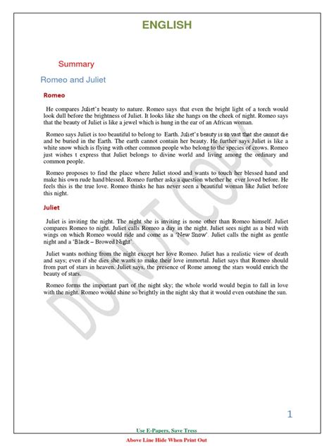 2nd Puc English Lessons Summary Share