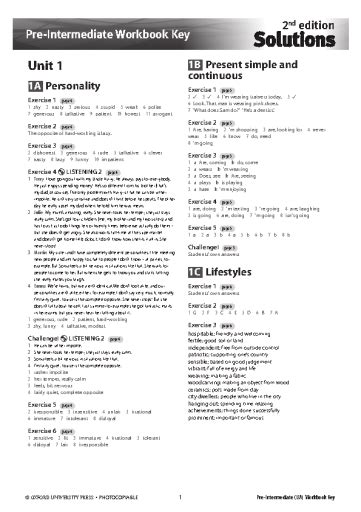 Download 2Nd Edition Pre Intermediate Workbook Key 