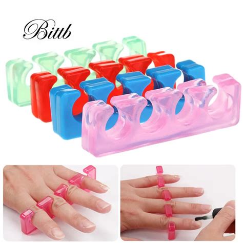 2pcs/pair Silicone Toe Separator Nail Art Manicure Finger Feet …