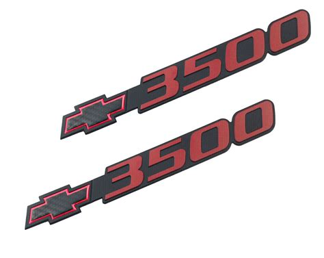 2pcs 3500 Nameplate Door Bowtie Emblem for 88-01 Silverado