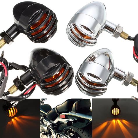 2pcs DC 12V LED Amber Motorcycle Turn Signals Indicators Blinker Light …